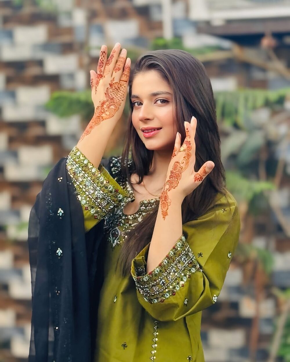 নকশিকাঁথা অলিভ - Image 6